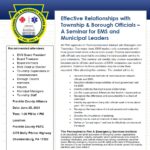Effective Relationships with Township & Borough Officials – A Seminar for EMS and Municipal Leaders